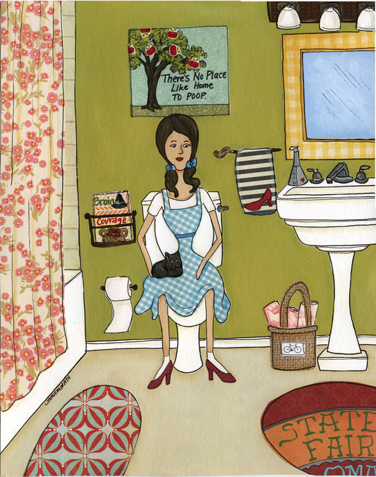 Dorothy's Bathroom of Oz art print
