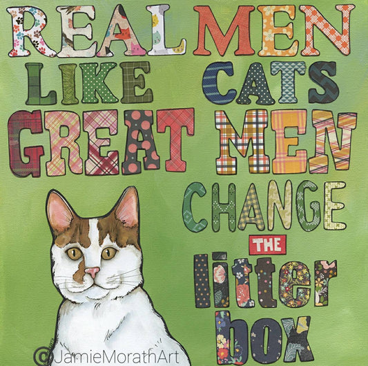Great Men, cat art prints