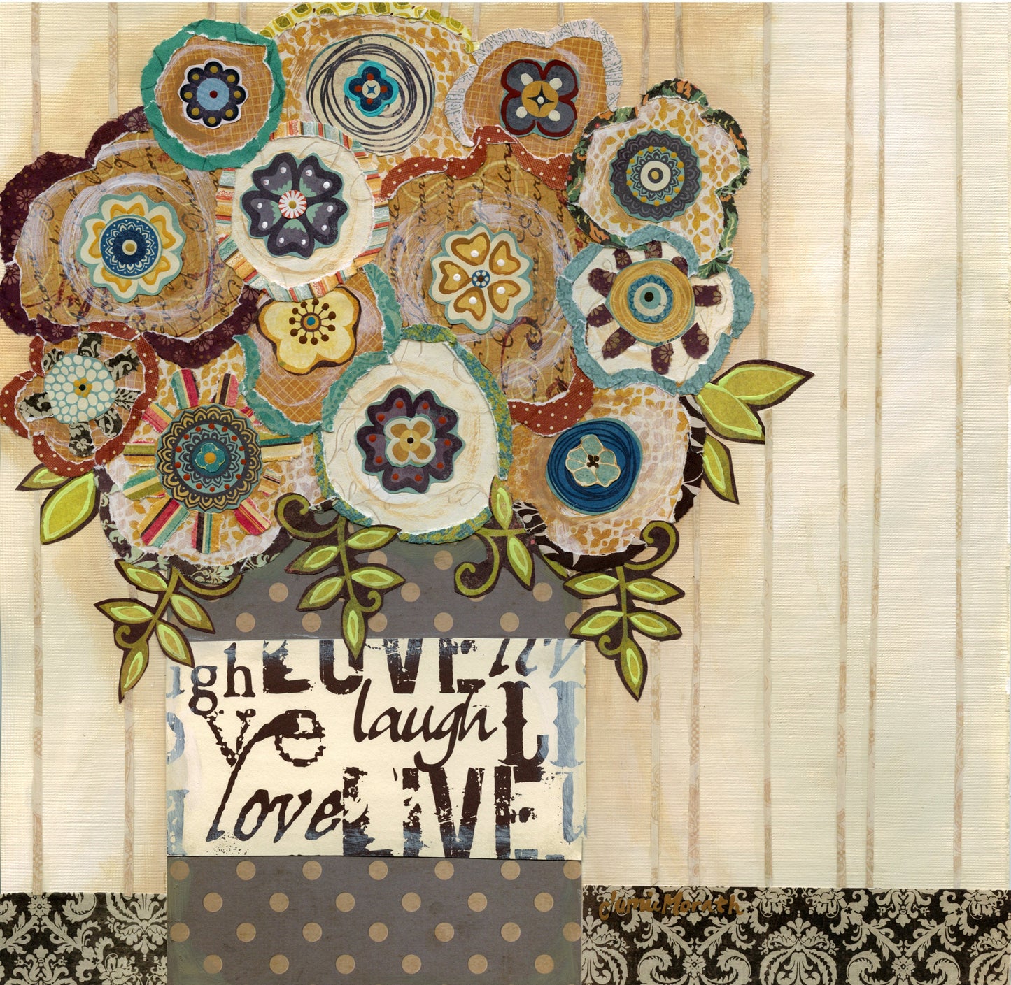Love To Laugh, wall decor floral