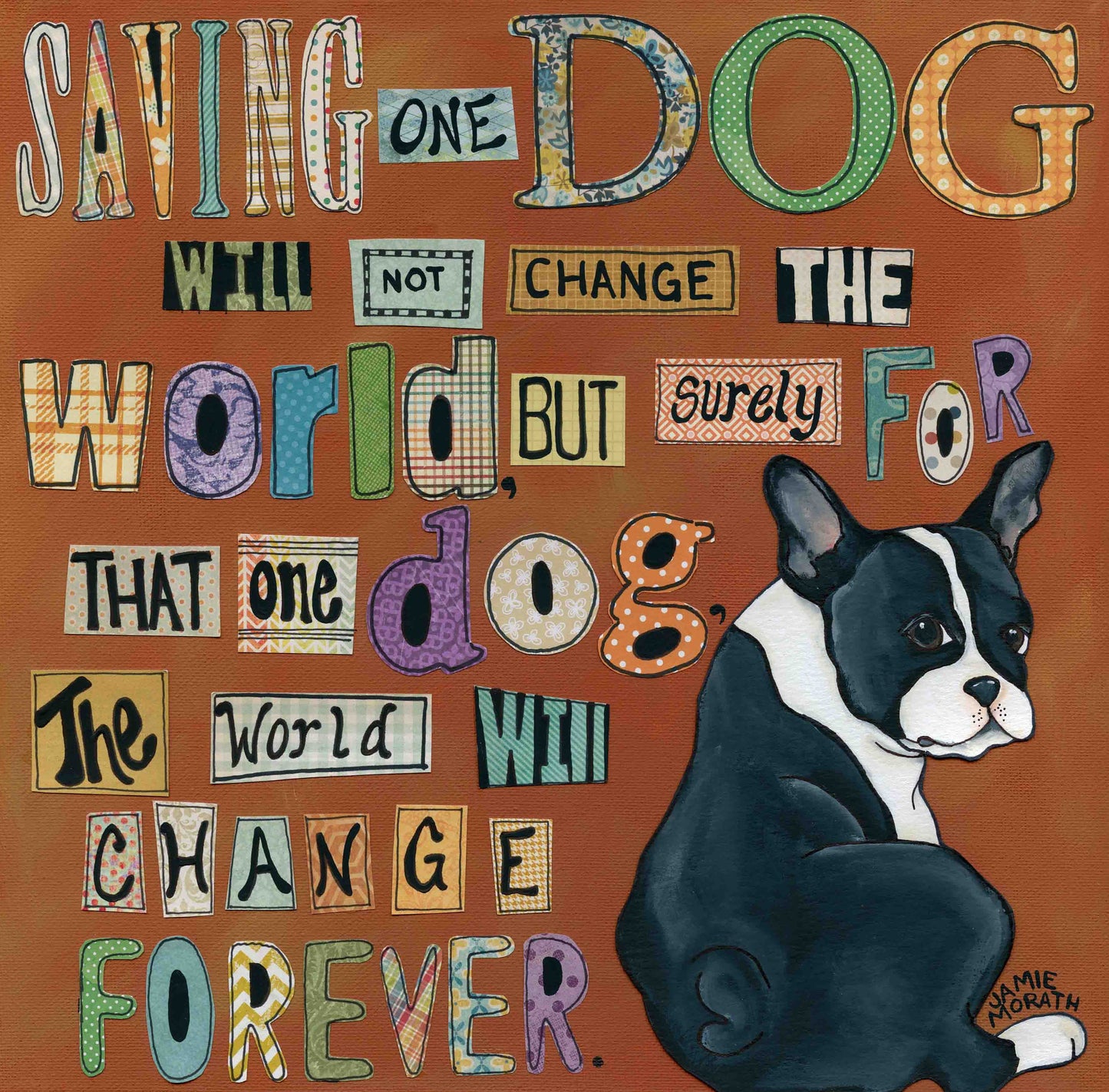Dog World Forever, art print