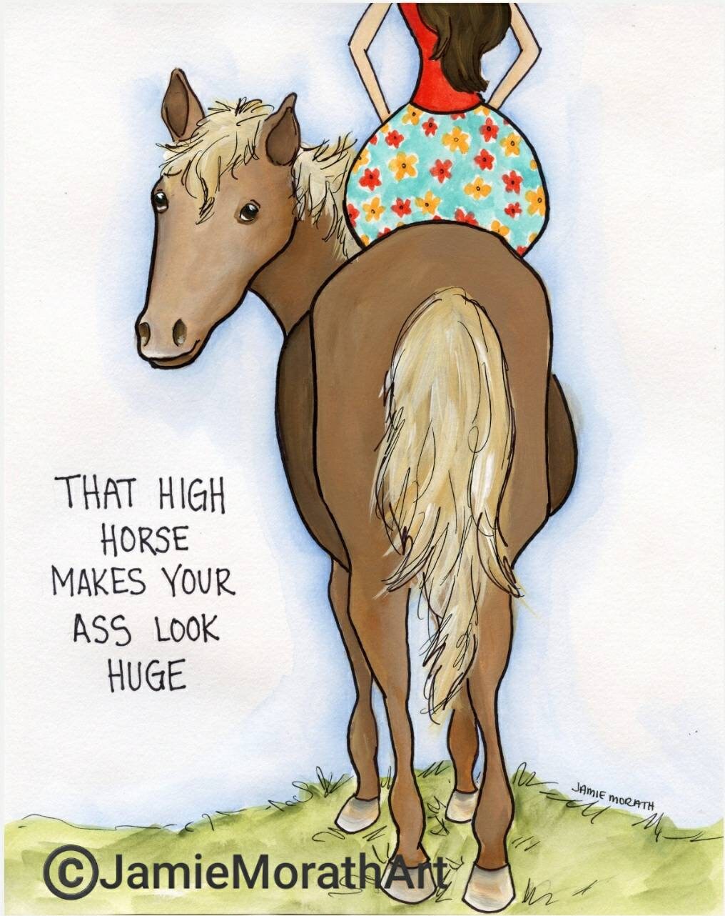 High Horse, art print
