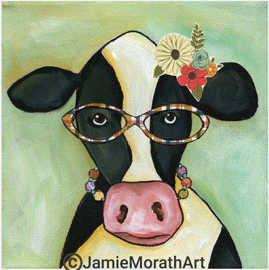 Cow Janice, art print