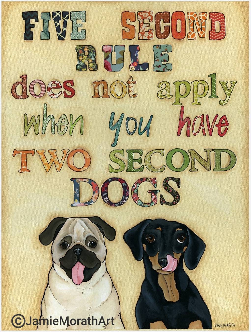Two Second Dog, art print