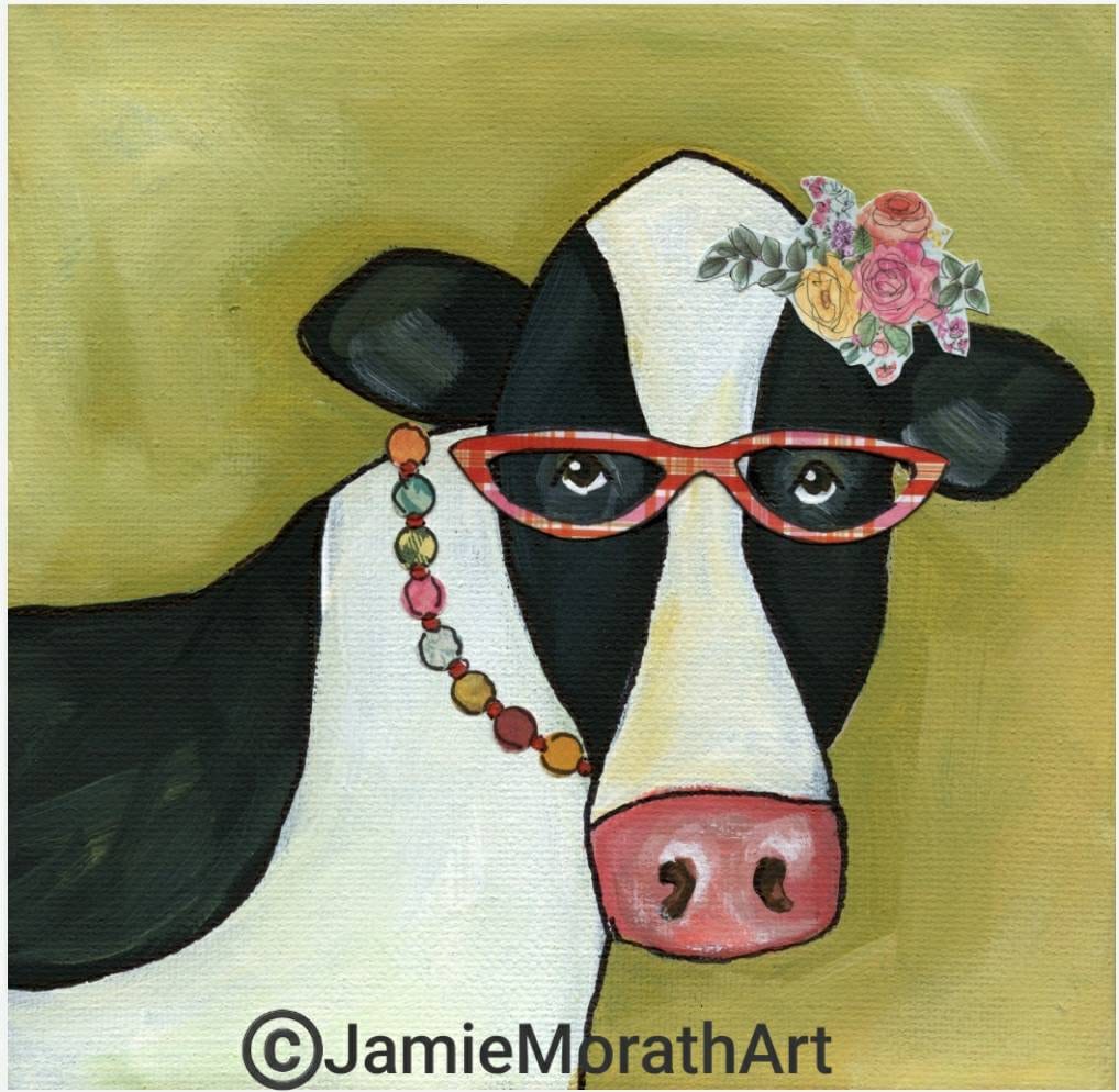 Cow Betty, art print