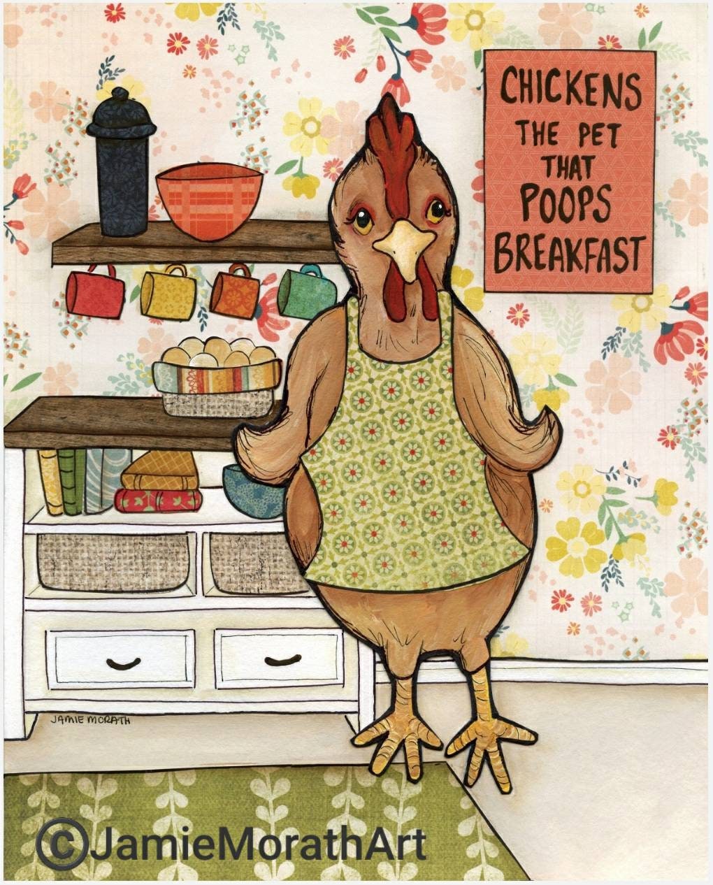 Chicken Poop, art print