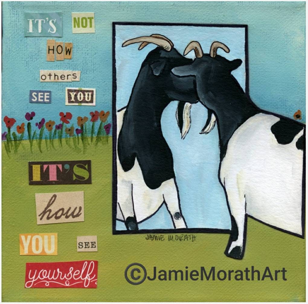 See Yourself, goat art print