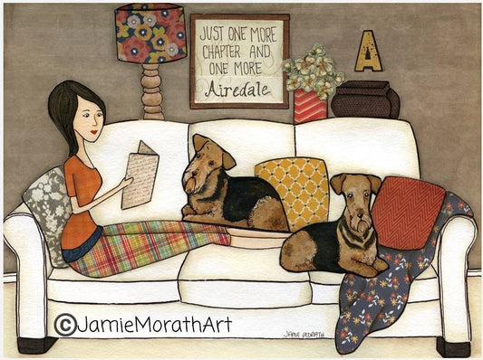 One More Airedale, art print