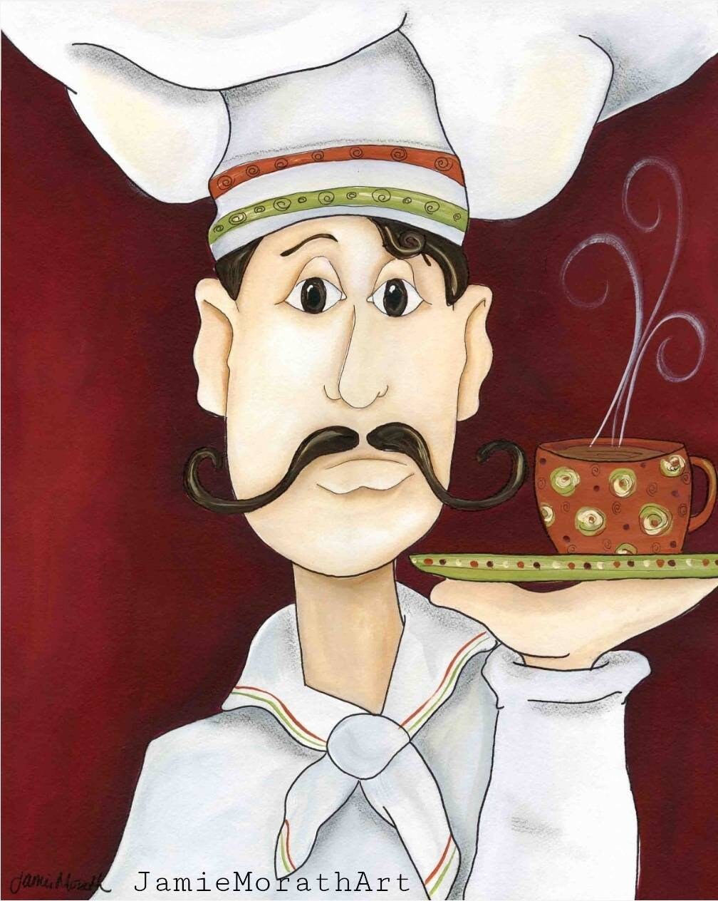 Mr Chef, kitchen wall art print