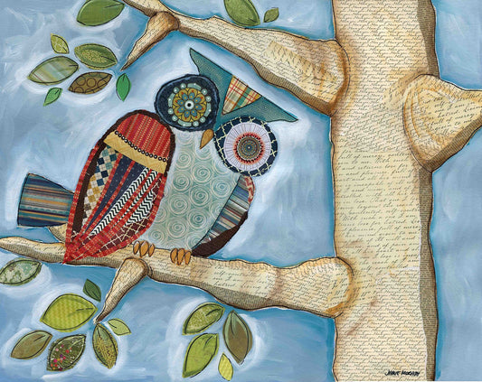 Mama Owl, owl wall art print