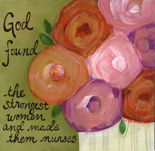 God Found, nurse art print