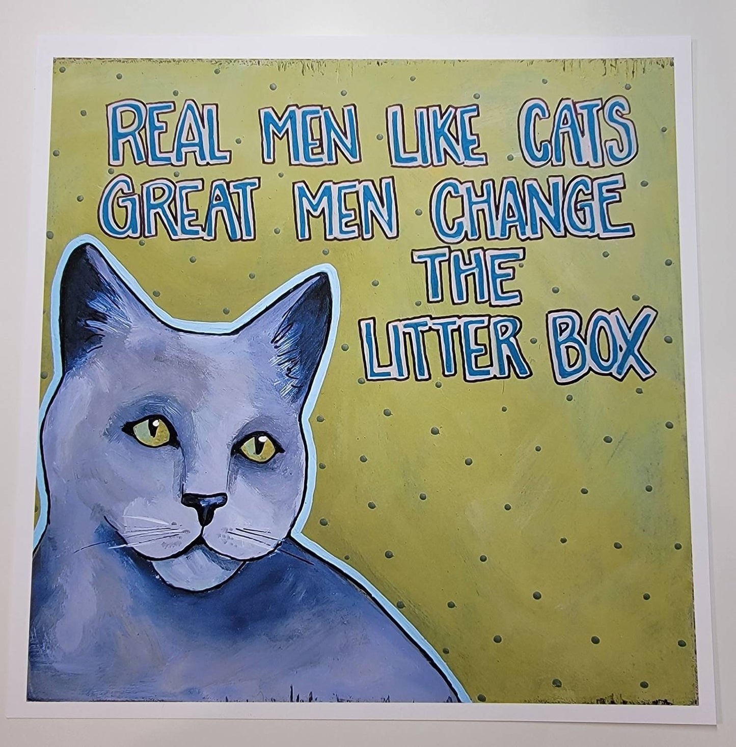 Litter Box, cat art print
