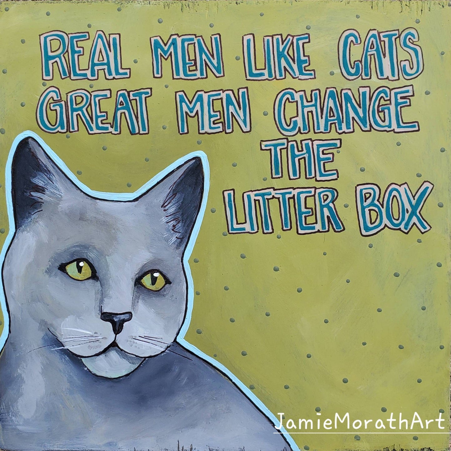 Litter Box, cat art print