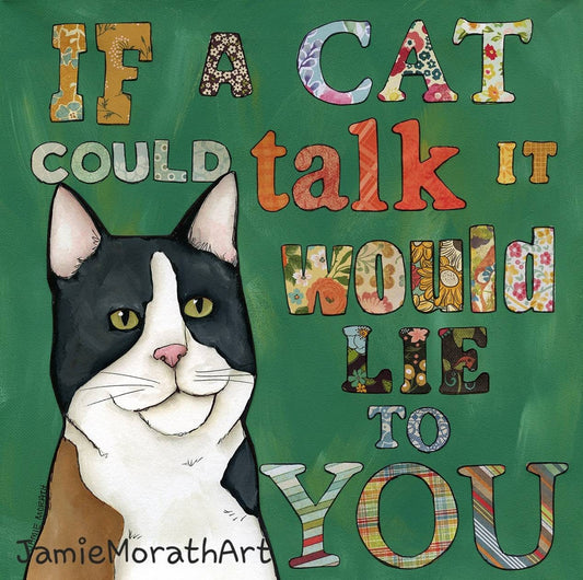 Lie To You, cat wall art print