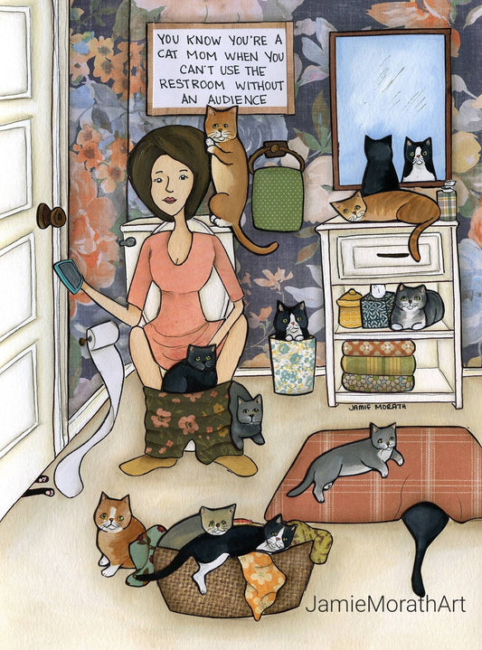 You're a Cat Mom, cat wall art print